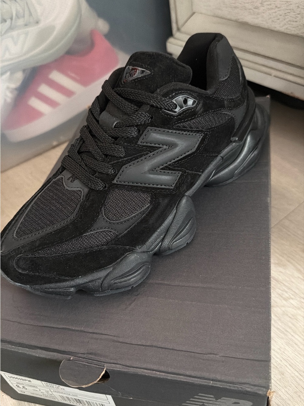New Balance 9060 Black Suede & Mesh Runner